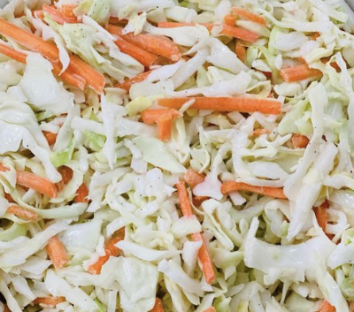 Israeli Coleslaw w/ Shredded Carrots (no mayo) (GF, V)