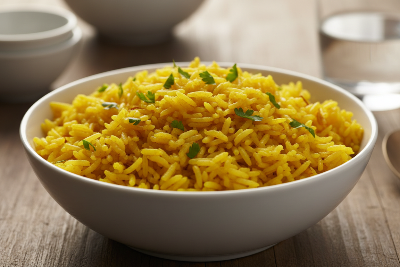 Spanish Yellow Rice (GF, Vegan) SERVES 2