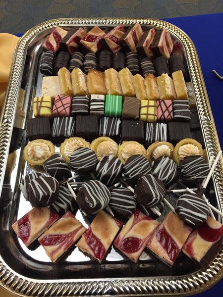 Assorted petit fours and French pastries
