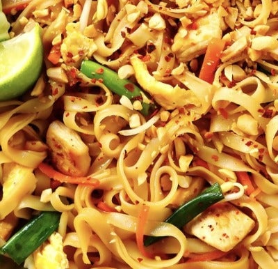 Chicken Pad Thai w/ Snap Peas *contains nuts
